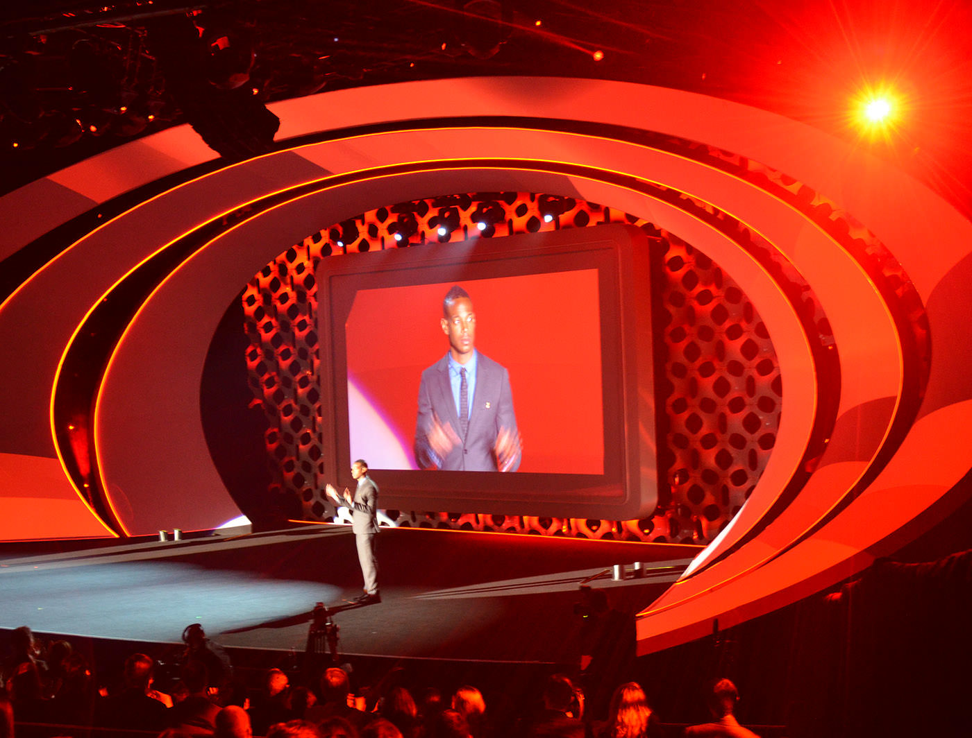 Web on stage at Turner Entertainment Networks Upfront 