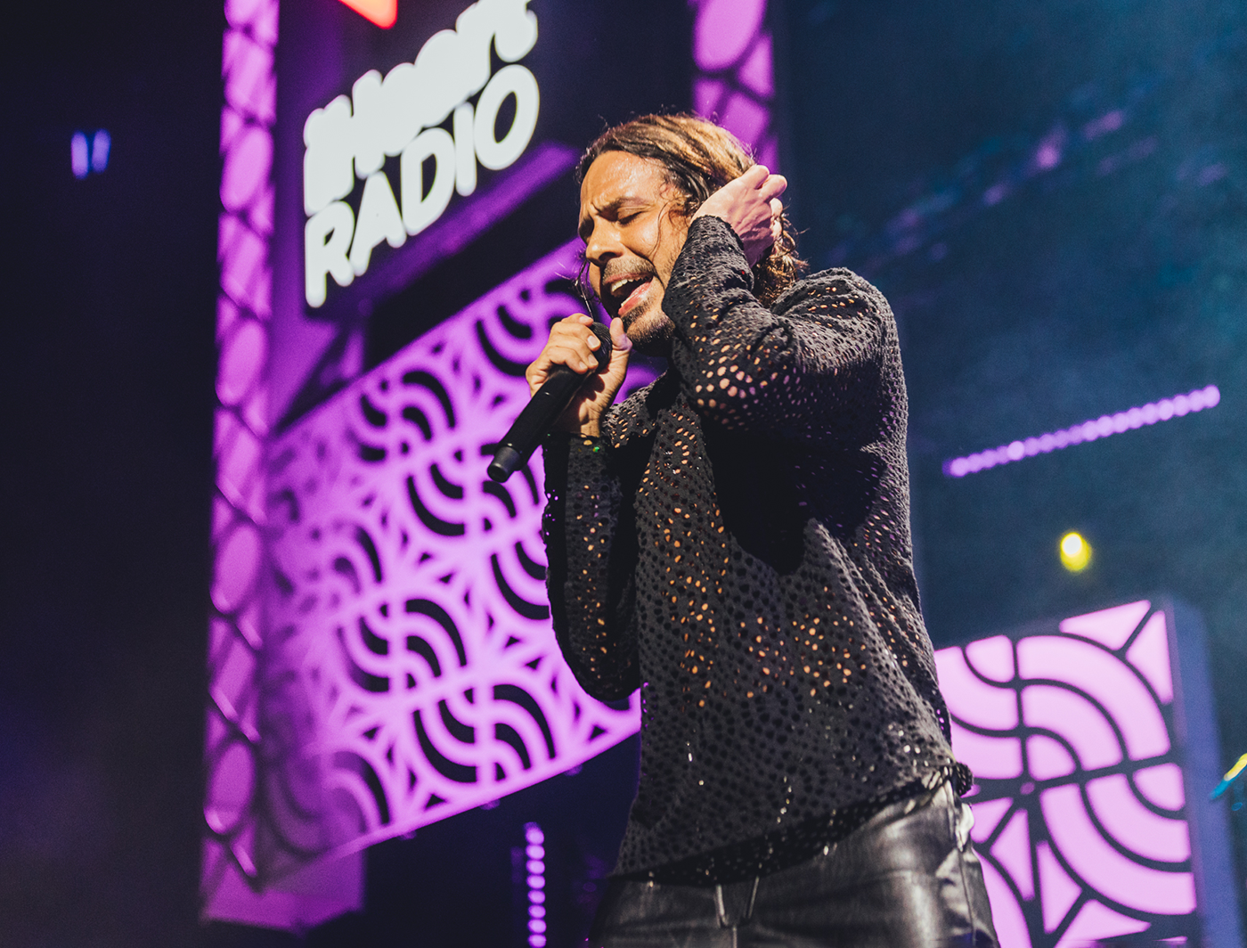 Flow panels dressed the stage at the 2023 iHeartRadio Fiesta Latina event