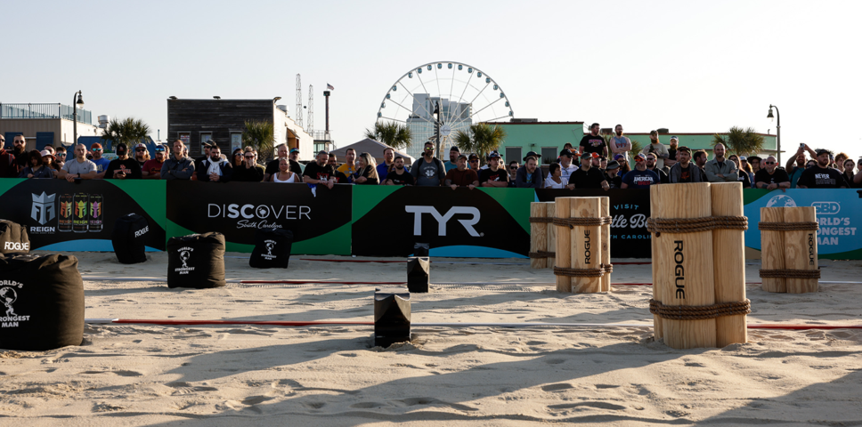 world's strongest man course set-upon sand