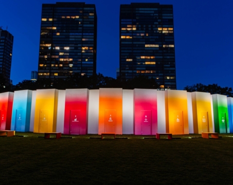 colorful sdg pavilion