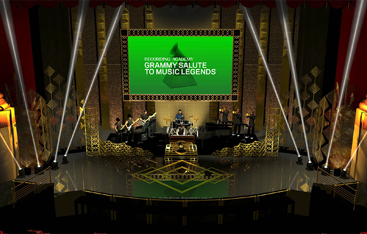 Grammy Salute to Music Legends Design Rendering