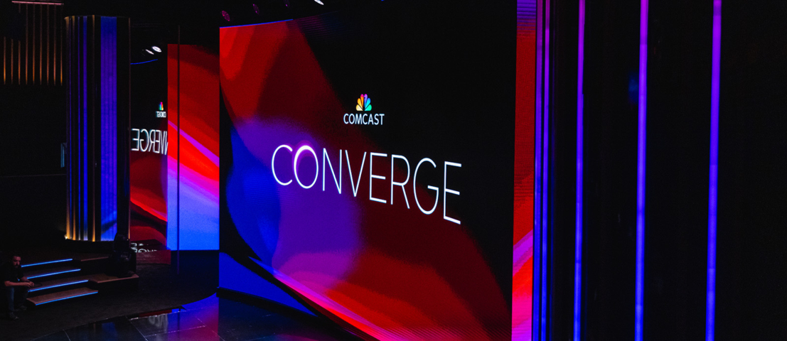 custom led screens for nbc converge