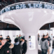 consumers browsing Nike's sneakeasy display