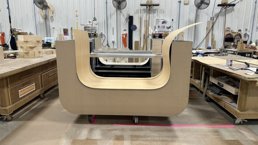 machining custom paneling for a set