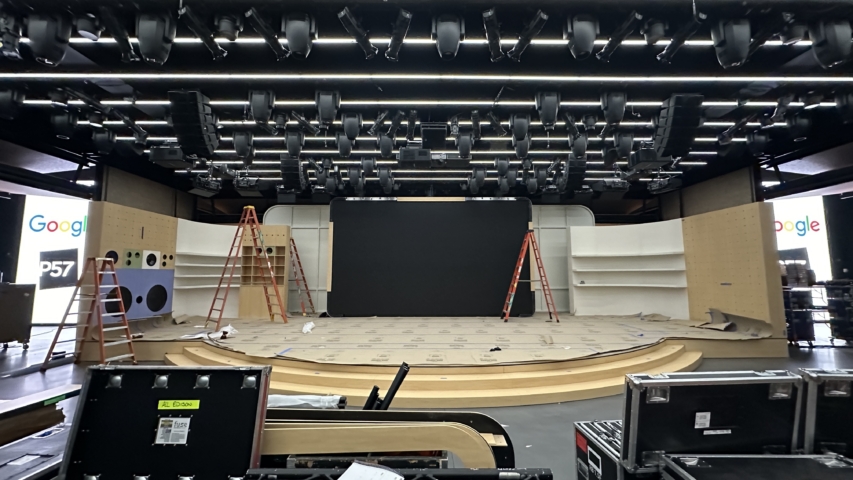assembling a custom made stage