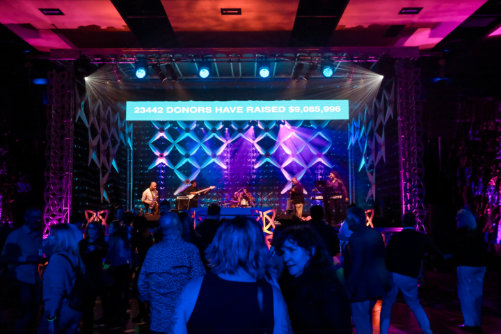 custom stage for fundraising gala