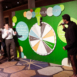 participants spinning a custom wheel