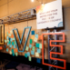 large custom display at fundraising gala