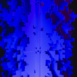 Close-up of Pixel modular scenic panel surface under blue lighting.