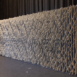 Angled view of Pixel modular scenic wall in natural lighting conditions.