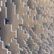 Close-up of Pixel modular scenic panel surface in neutral studio lighting.