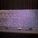Front-facing Pixel modular scenic wall photographed in natural light.