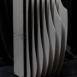 Angled studio view of Unit A of the Shell modular scenic panel showing dimensional depth.